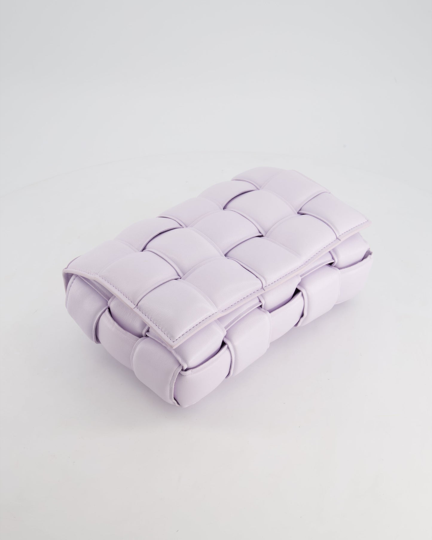 *HOT & FIRE PRICE* Bottega Veneta Pale Lilac Padded Cassette Bag with Gold Hardware RRP £2,780
