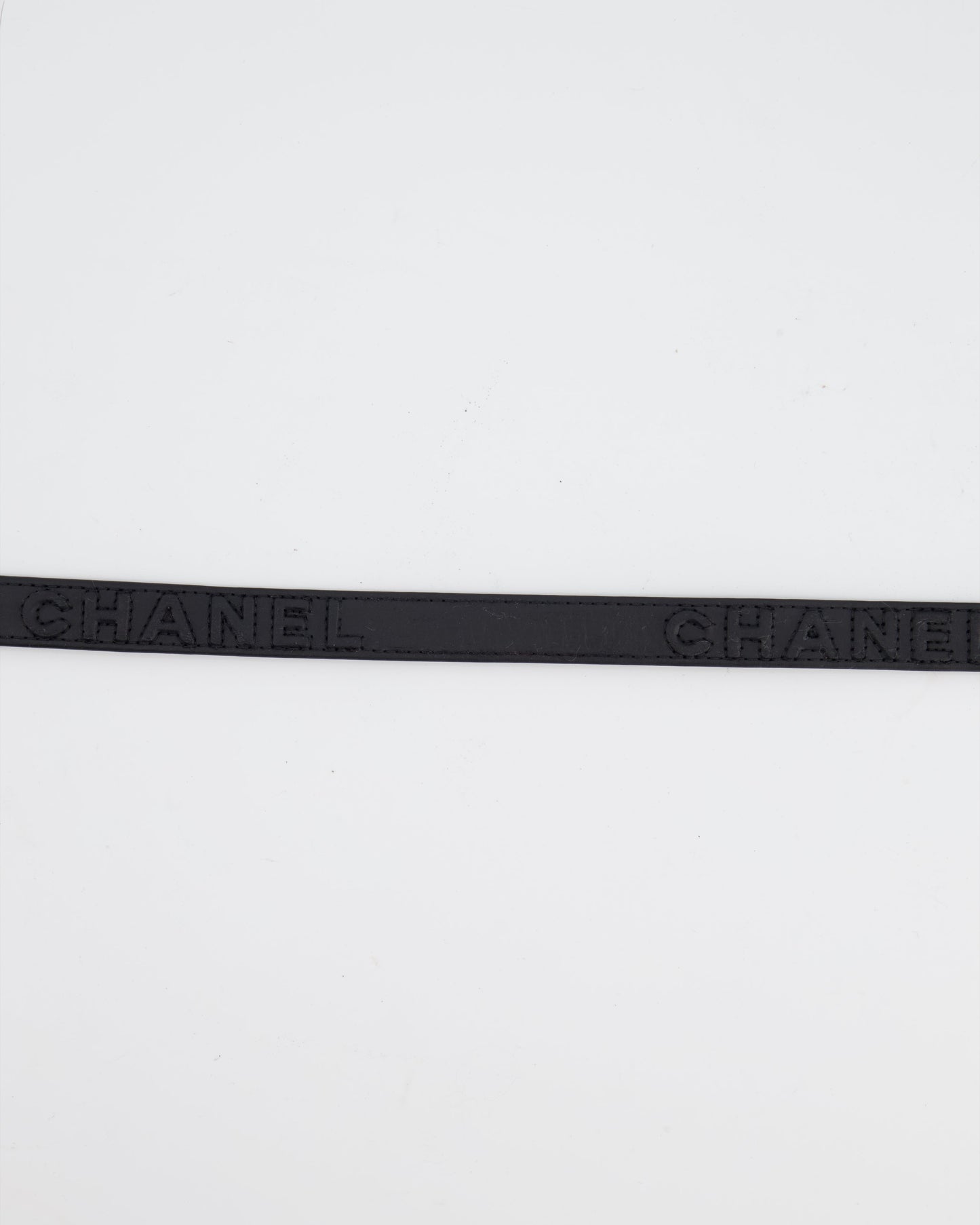 Chanel 95A Collectors Weaved Chain Buckle Belt with Logo Detail Size 70cm
