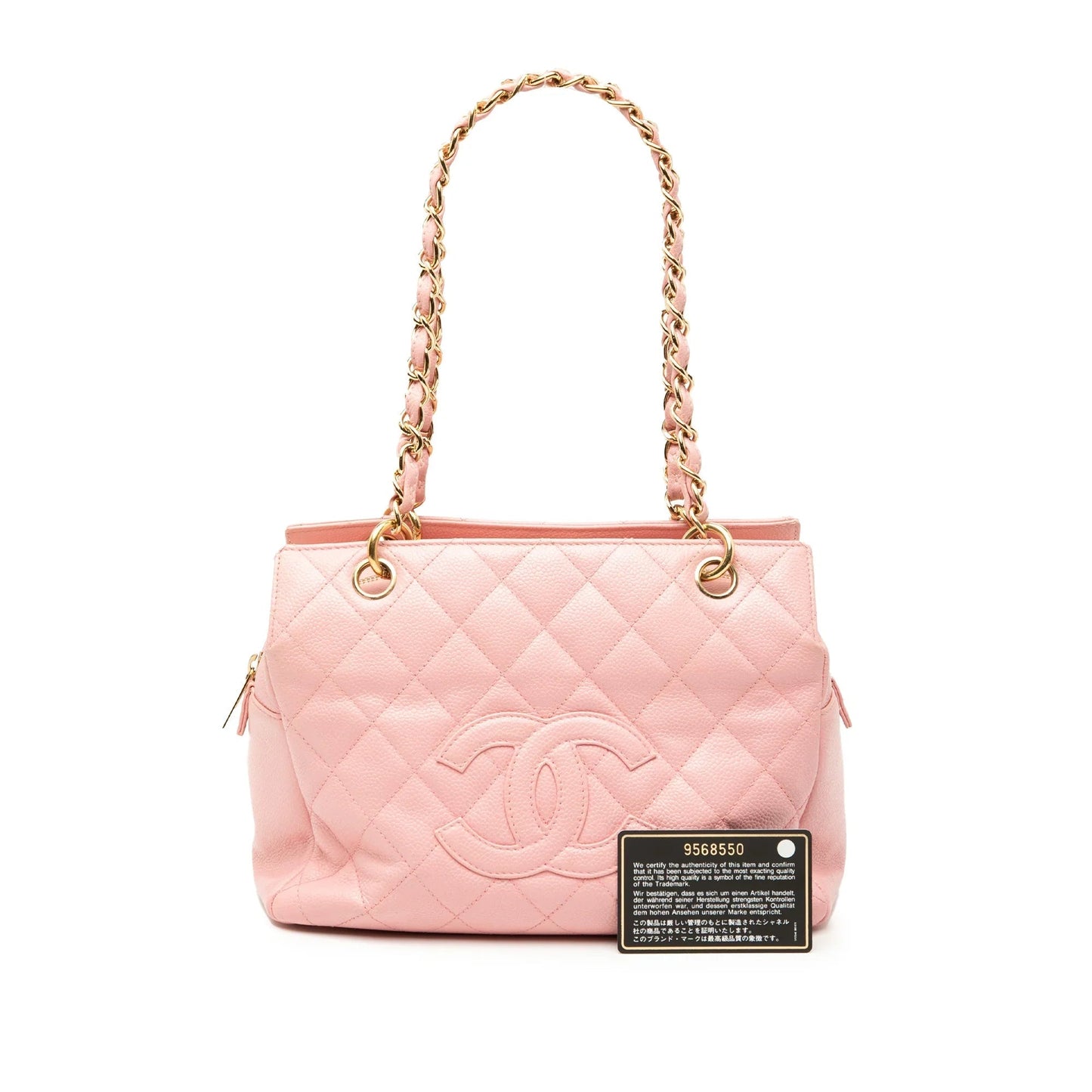 Pink Chanel Petite Caviar Timeless Tote