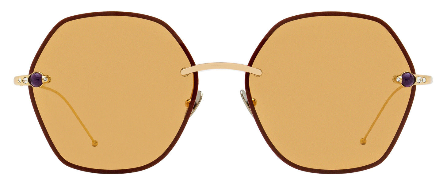 Pomellato Cabochon Sunglasses PM0091S 002 Gold 61mm