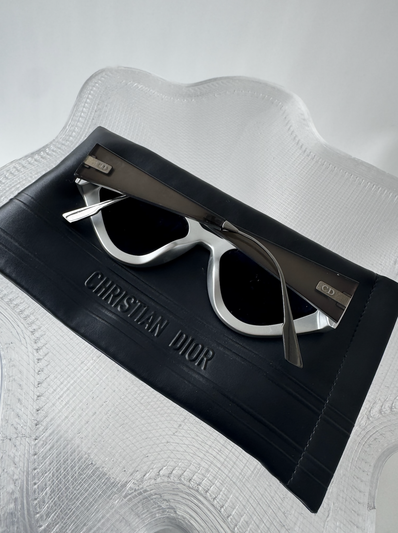 CHRISTIAN DIOR Cat Style Dior 1 Sunglasses Black