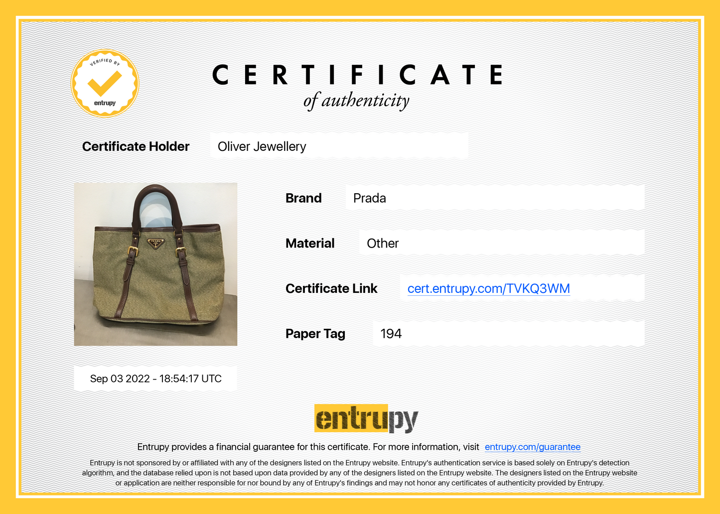 Prada Leather-Trimmed Canvas Tote