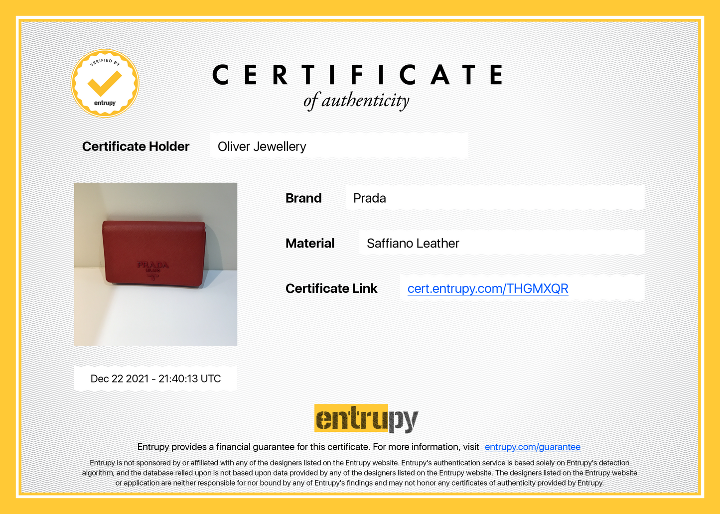 Prada Red Saffiano Leather Shoulder Bag