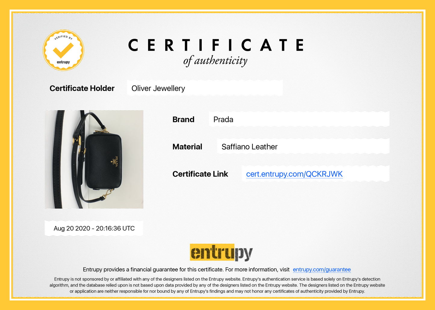 Prada Saffiano Mini Camera Crossbody Bag
