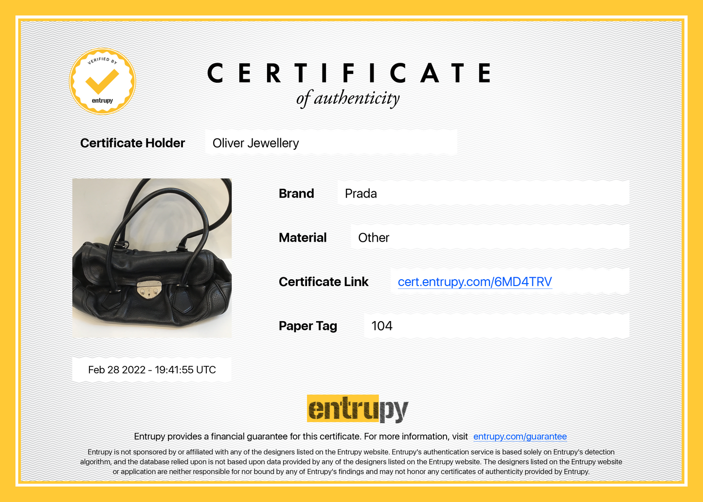 Prada Vitello Daino Easy Shoulder Bag