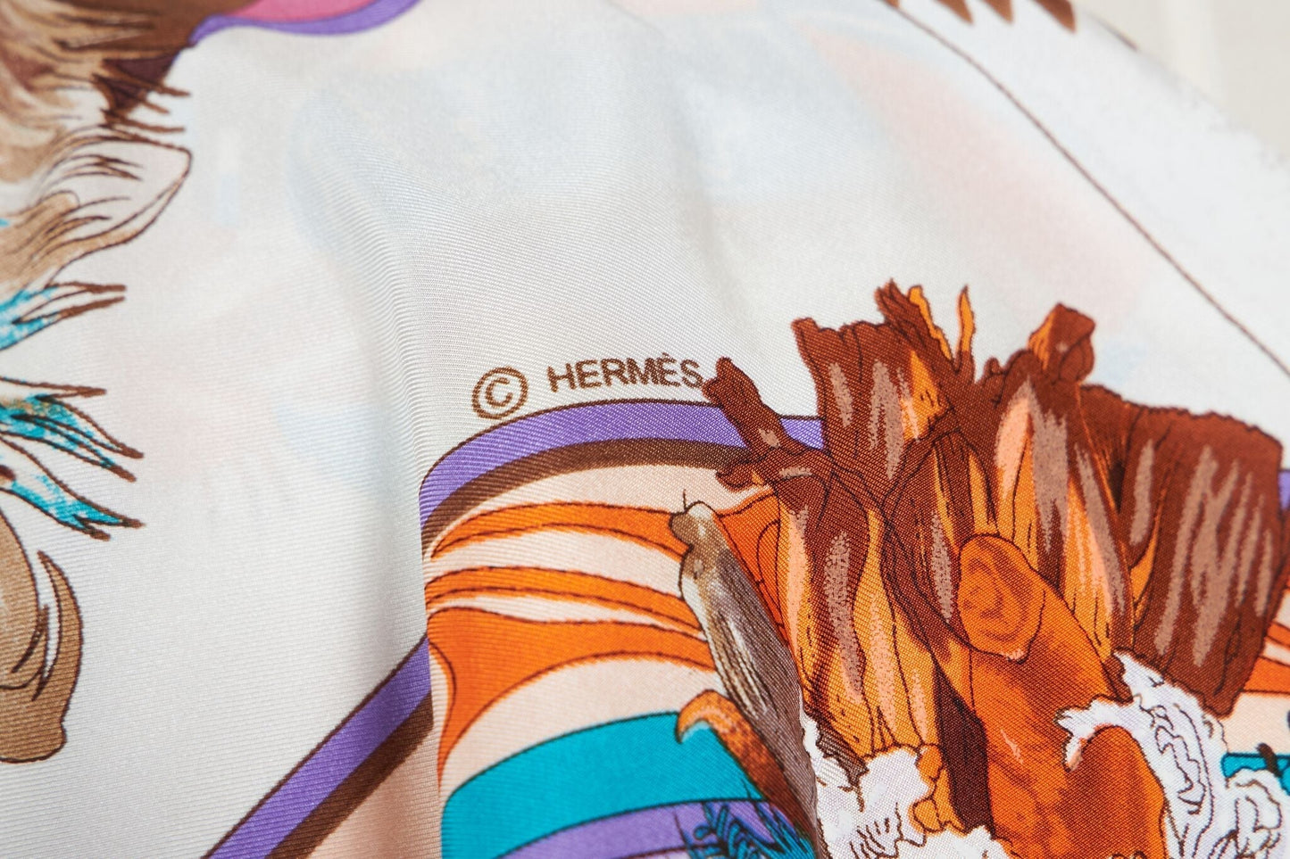 Hermes Chiffon Kachinas Shawl