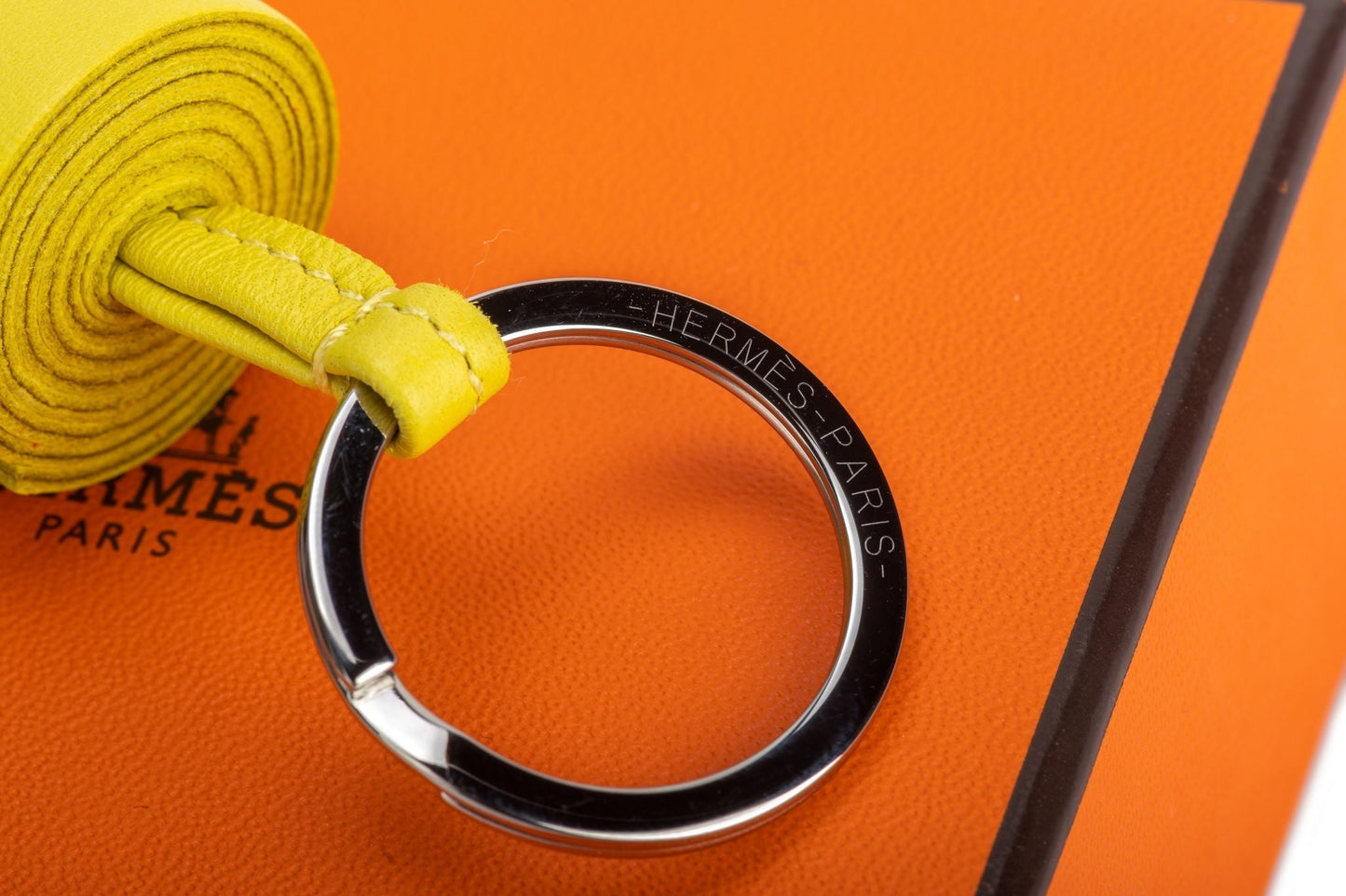 Hermes Lime Yellow Carmen Bag Charm NIB