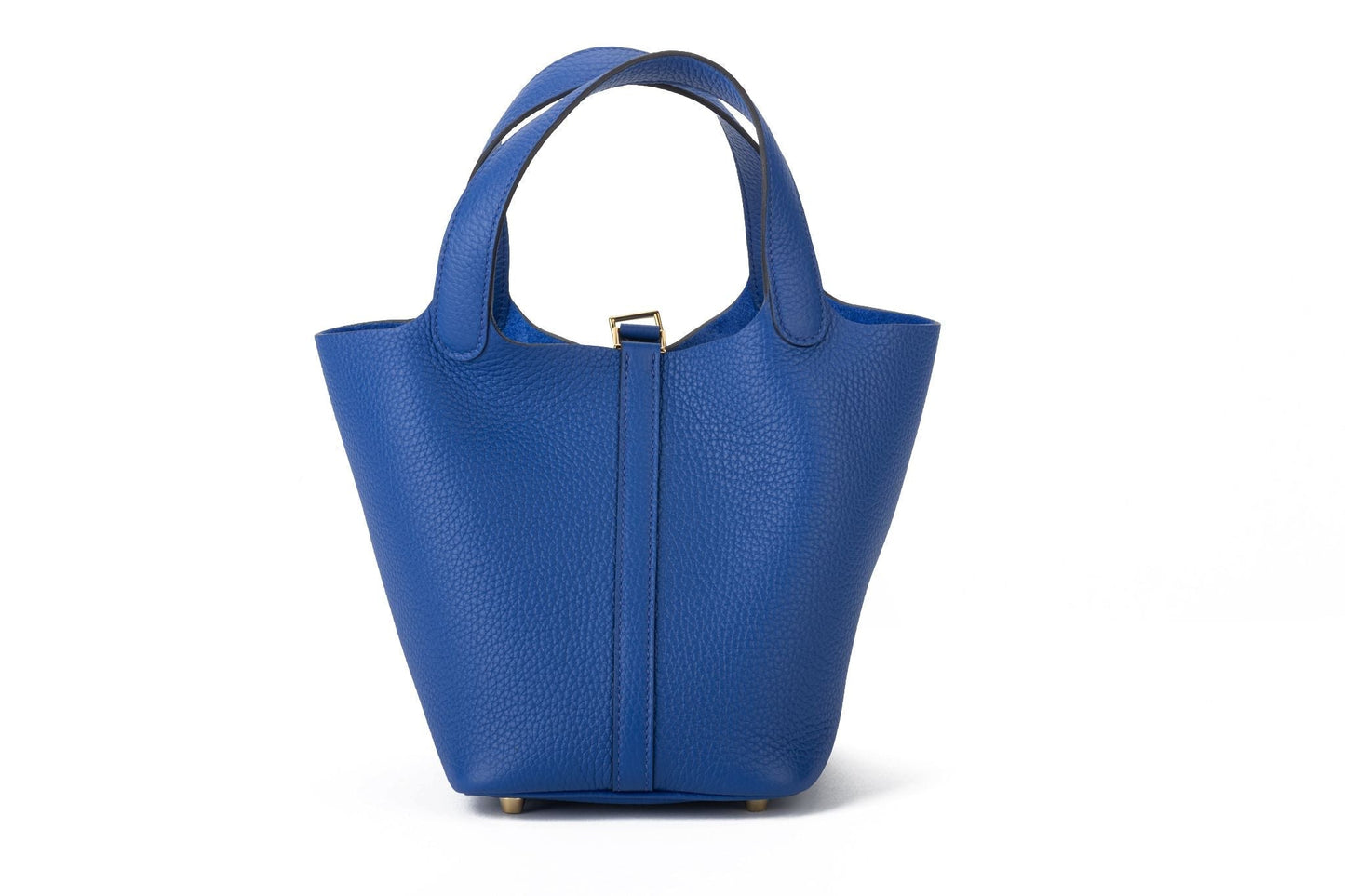 Hermes BNIB Bleu Royal Gold 18 Picotin