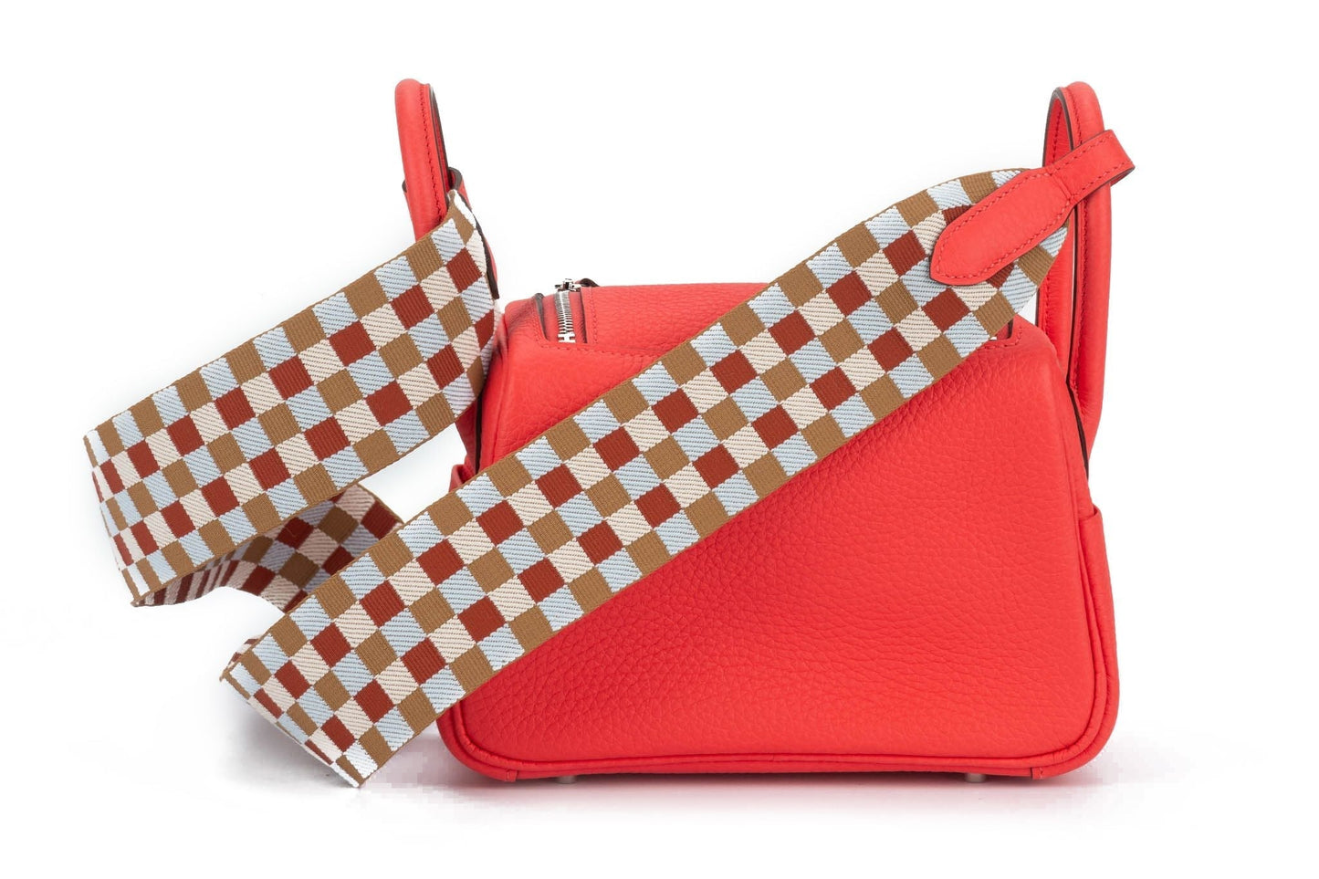Hermes Mini Lindy Rose Texas Togo BNIB