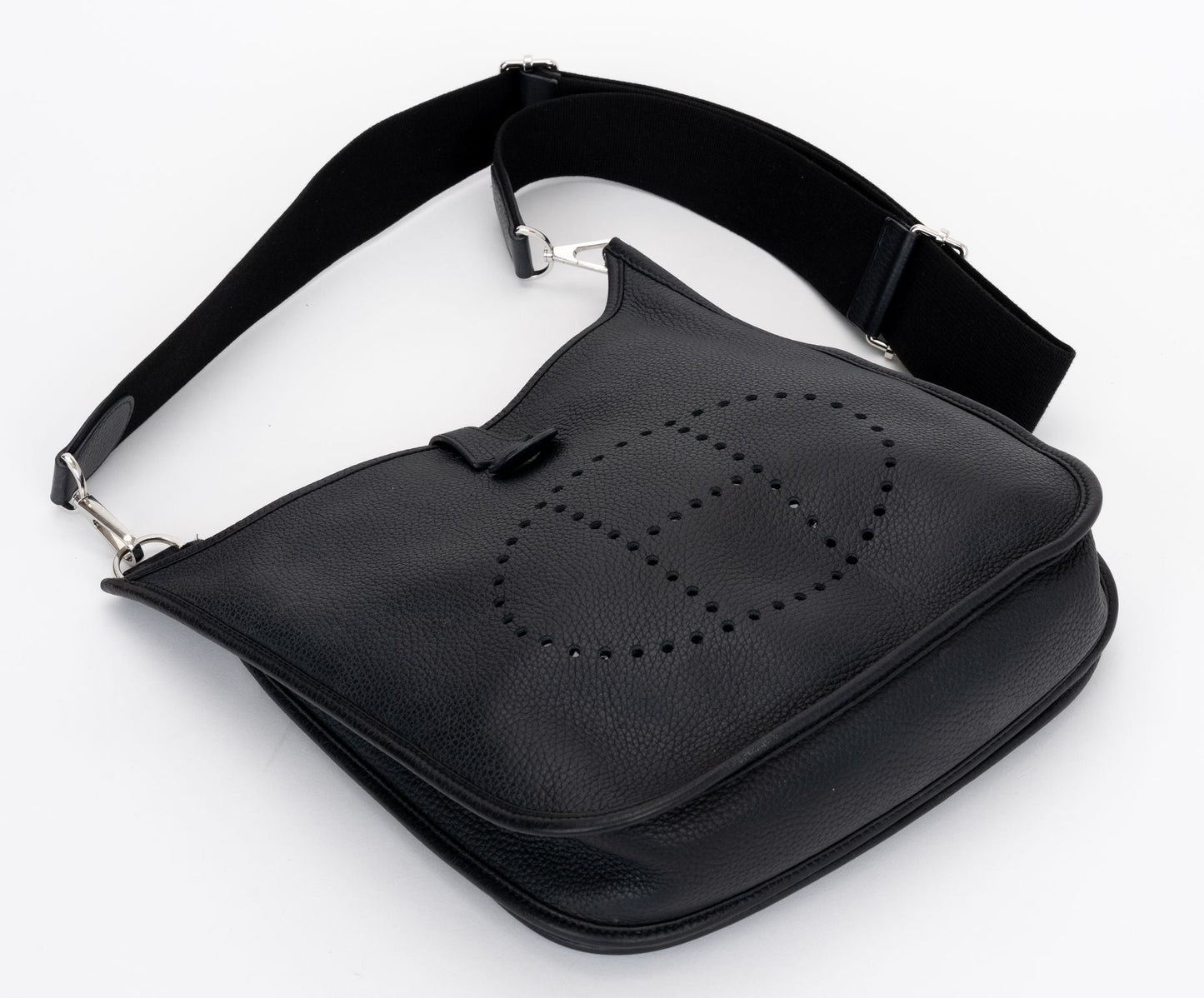 Hermes PM Clemence Black Evelyne Bag