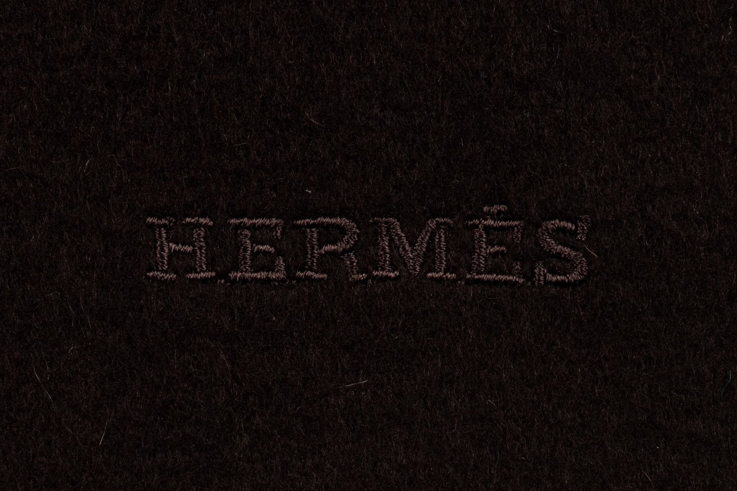 Hermes Brown Cashmere Scarf