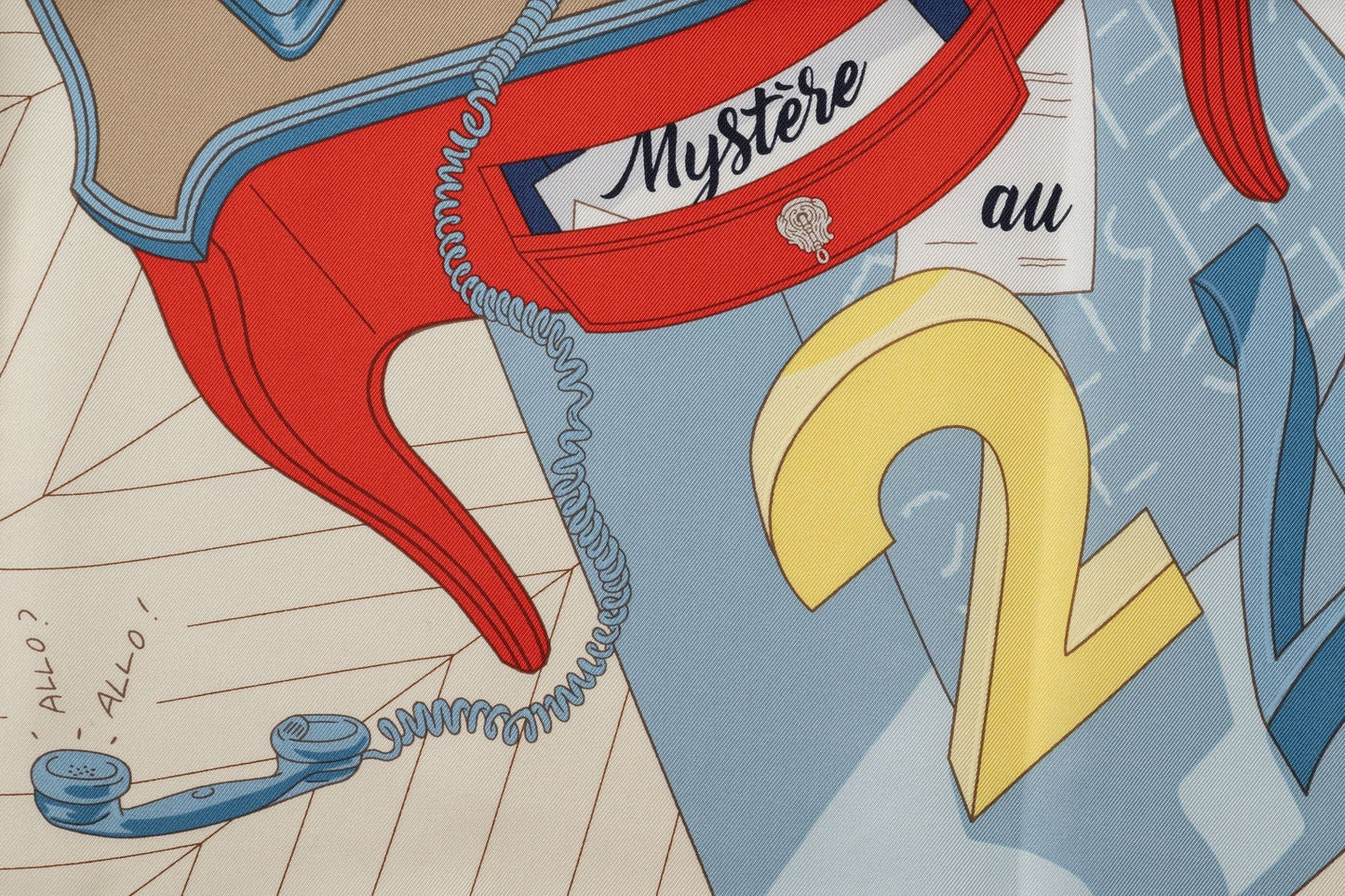 Hermes âœMystère au 24✠Silk Scarf