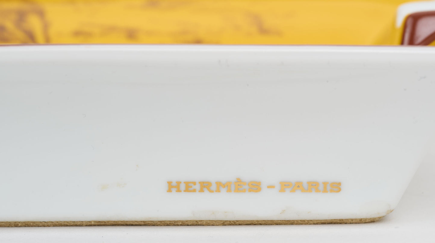 Hermes Sealyham Terrier PorcelainAshtray