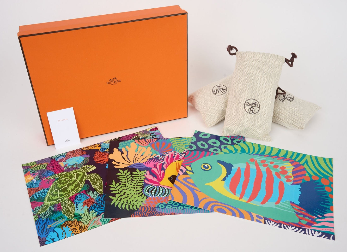 Hermes New In Box Set Of 3 Puzzles
