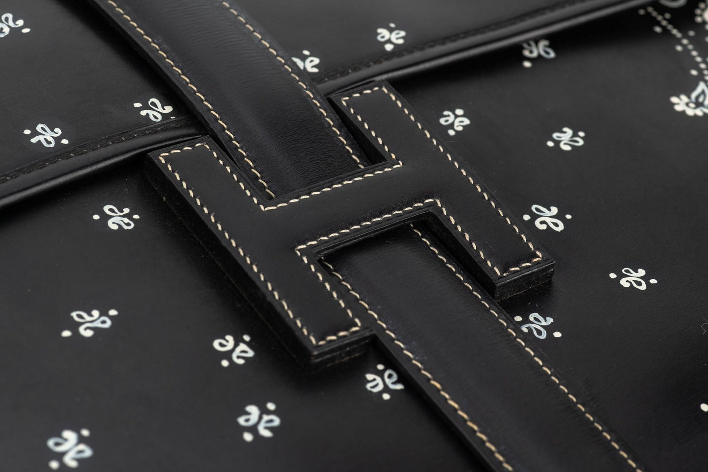 Hermes Black Box Jige Clutch Bandana Bag