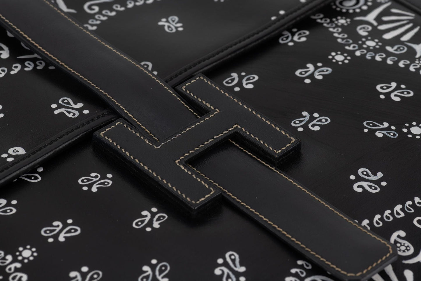 Hermes Black Box Jige Clutch Bandana Bag