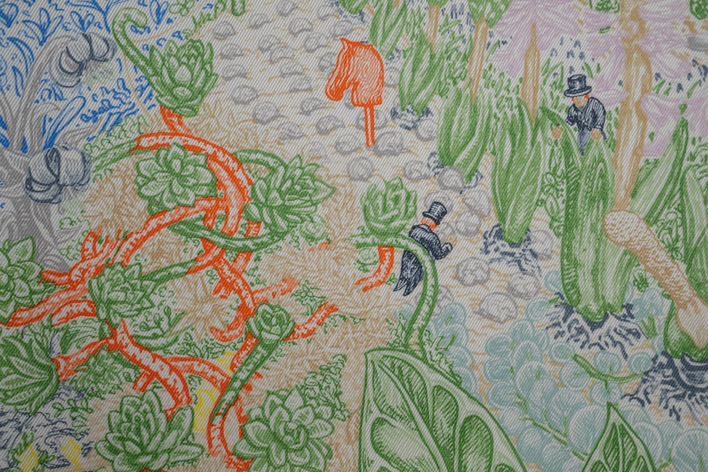 Hermes "Les Folies du Faubourg" Scarf NB