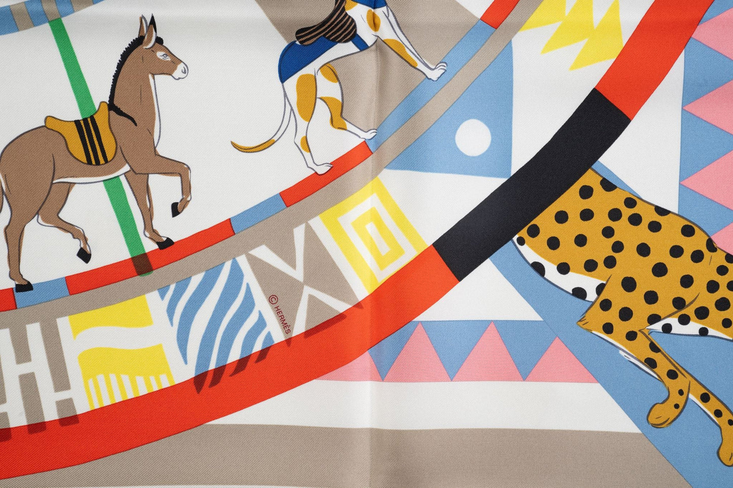 Hermes "Le carro l du tigre" scarf NB