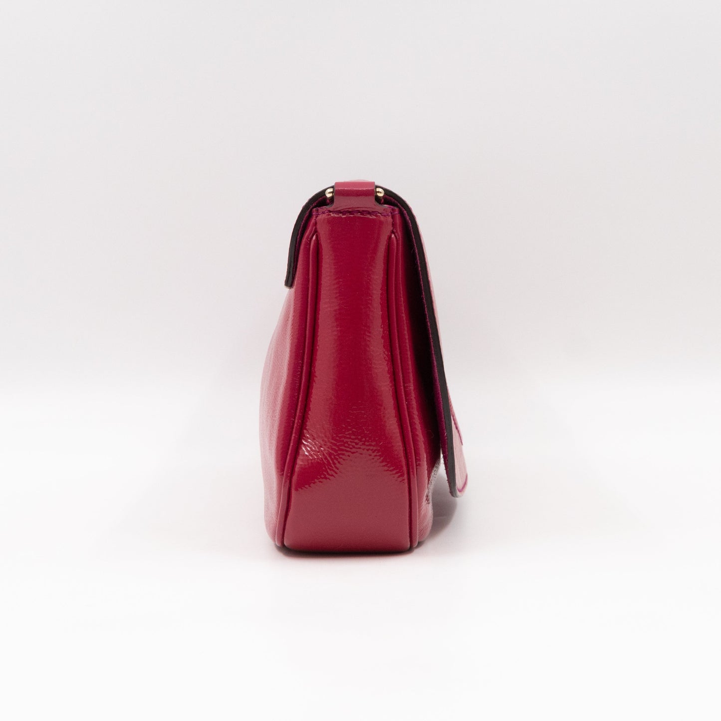 Gucci Soho Medium Flap Chain Bag Fuchsia Patent Leather