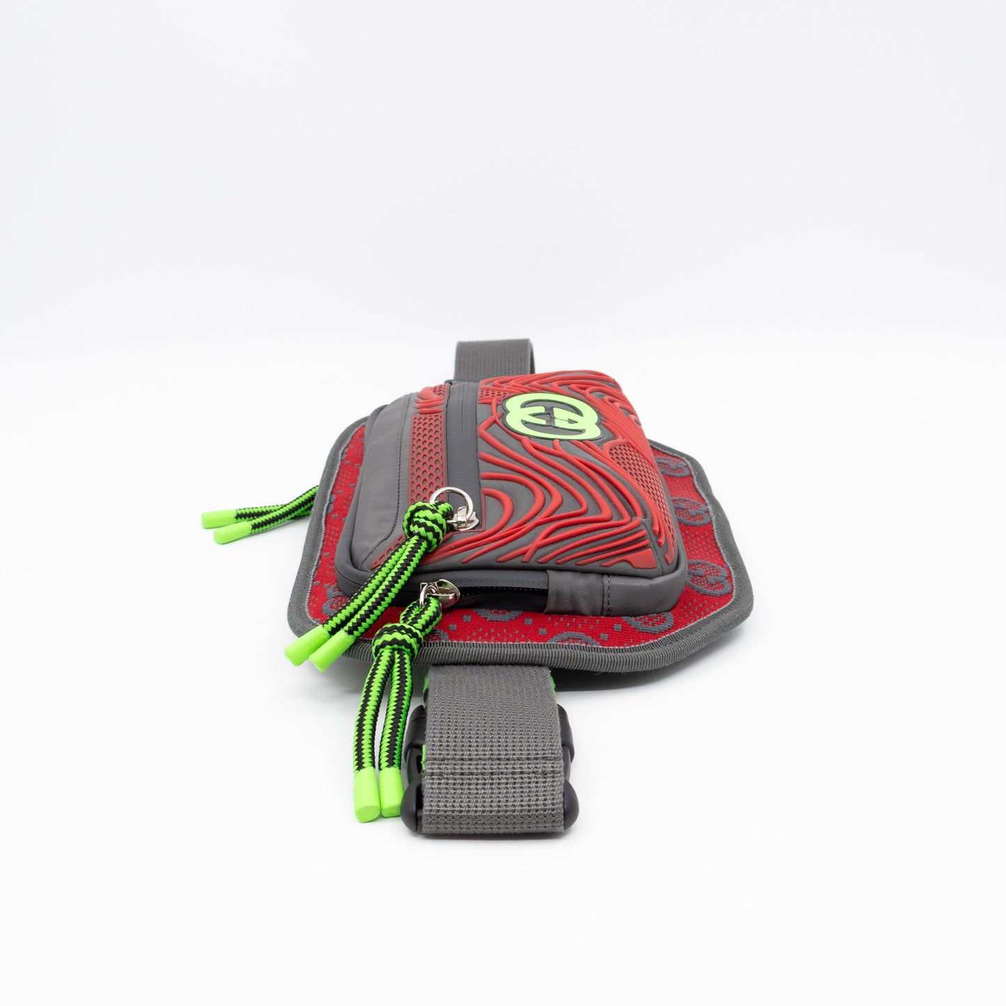 Gucci Sling Belt Bag Jersey GG Alloy Grey