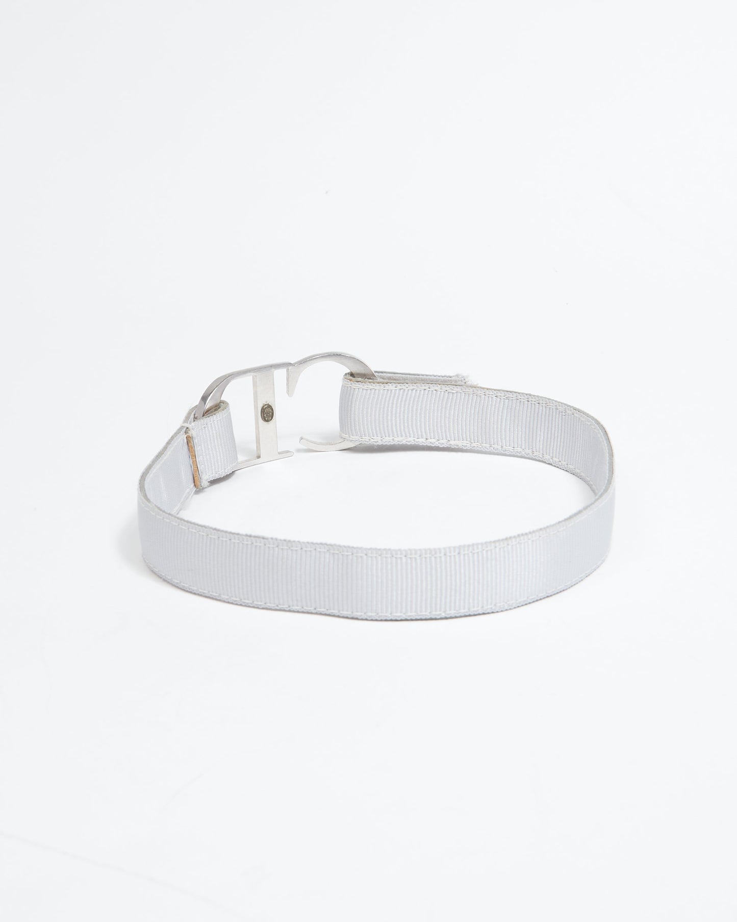 Dior Silver CD Fabric Chocker - S