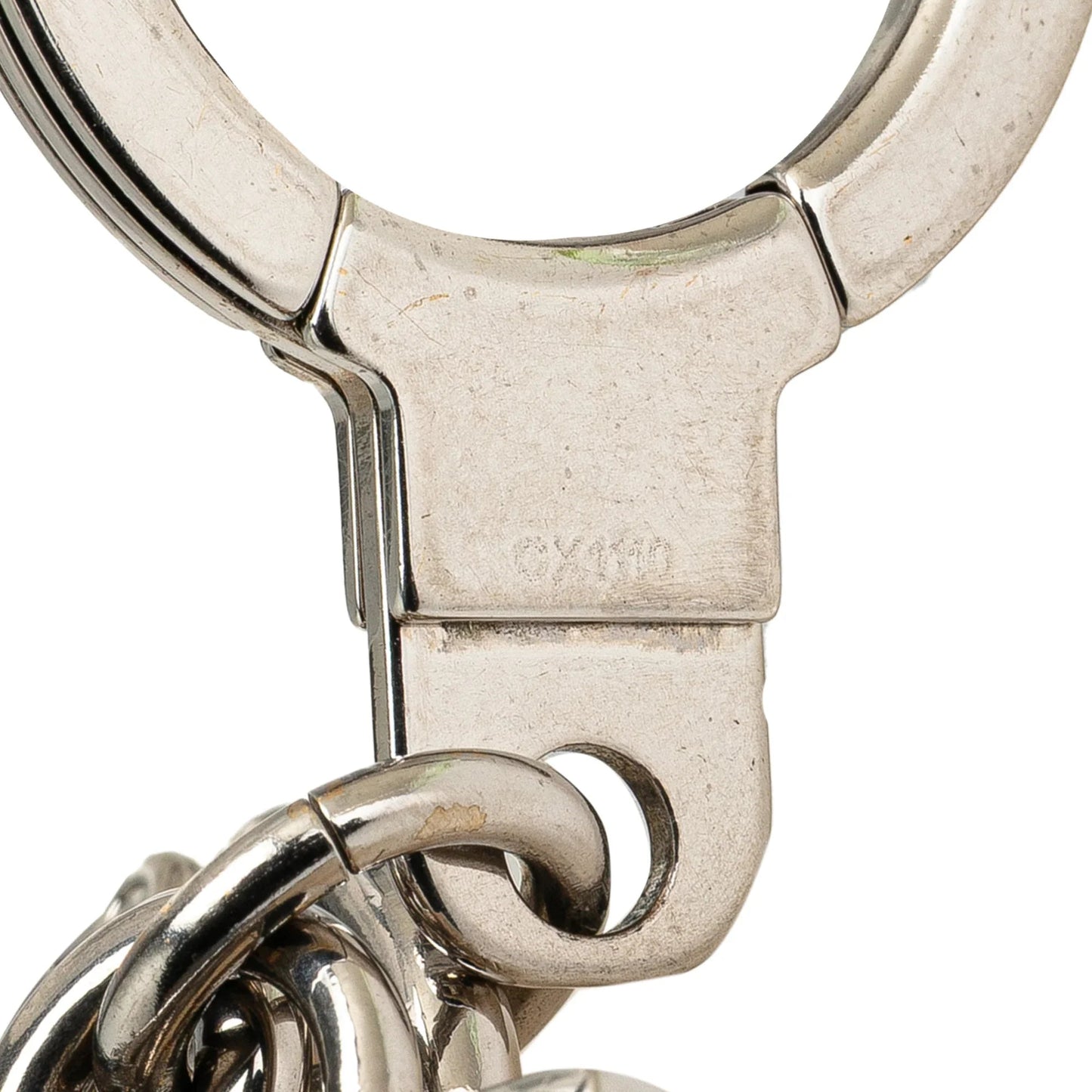 Gray Louis Vuitton Taiga Club Bag Charm and Key Holder