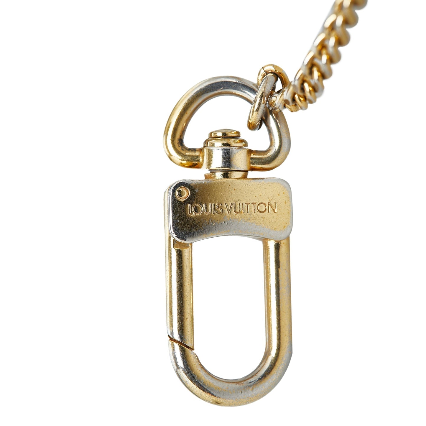 LOUIS VUITTON Gold-Tone Key Chain