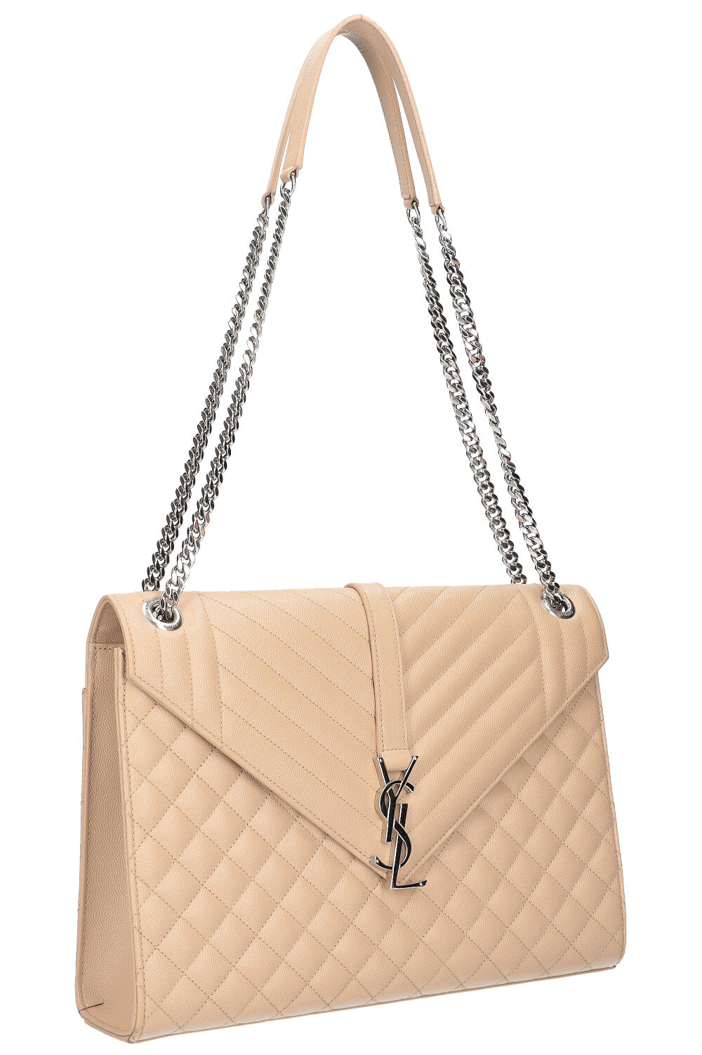 SAINT LAURENT Envelope Bag Large Beige