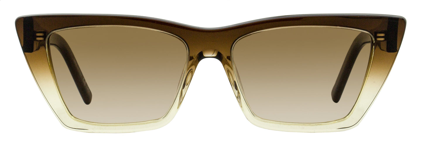 Saint Laurent Mica Sunglasses SL 276 019 Brown Ombre 53mm YSL