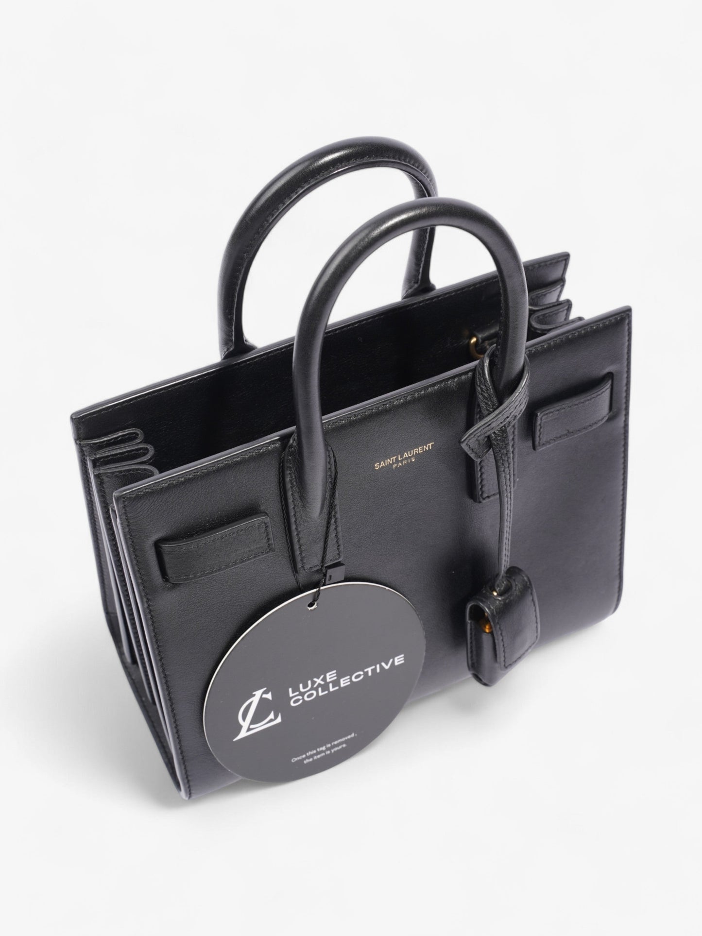 Saint Laurent Sac De Jour Black Leather Nano