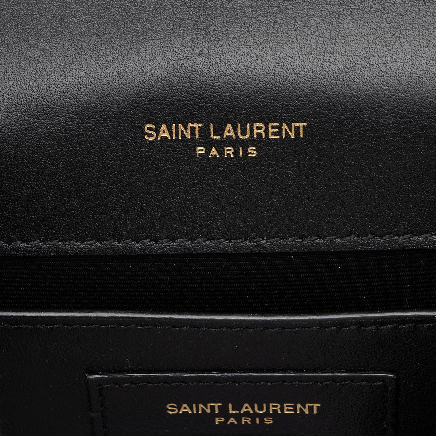 Saint Laurent Leopard Heart Print Leather Monogram Kate Chain Small Shoulder Bag Z47rYb