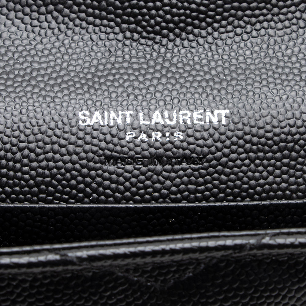Saint Laurent Matelasse Grain de Poudre French Wallet 19016