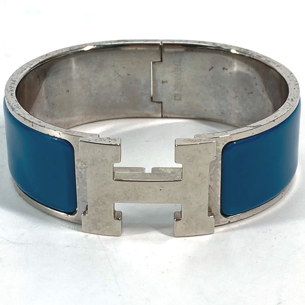 HERMES Bangle metal blue Accessories Bracelets Click crack GM Women d