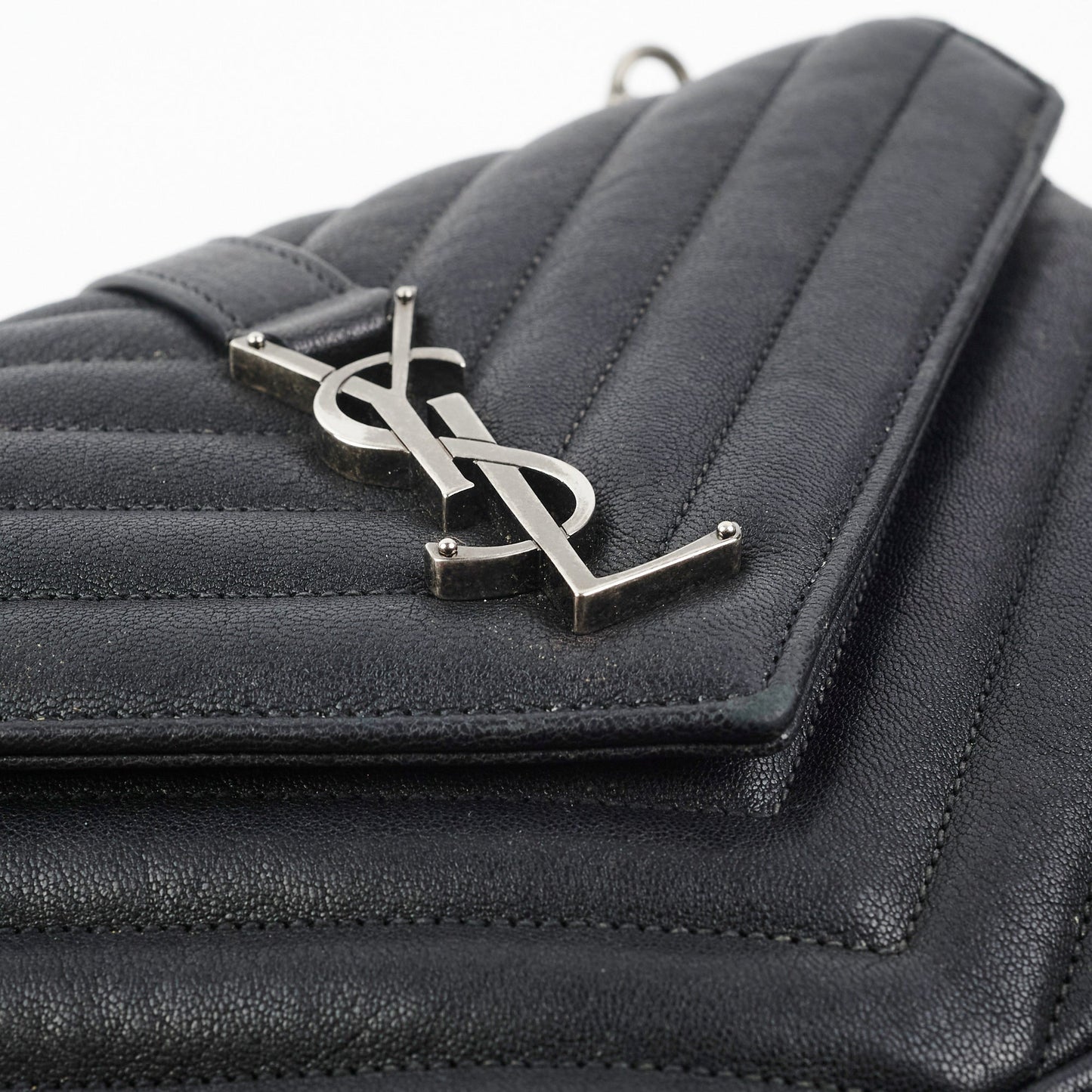 Saint Laurent Medium College Bag Black