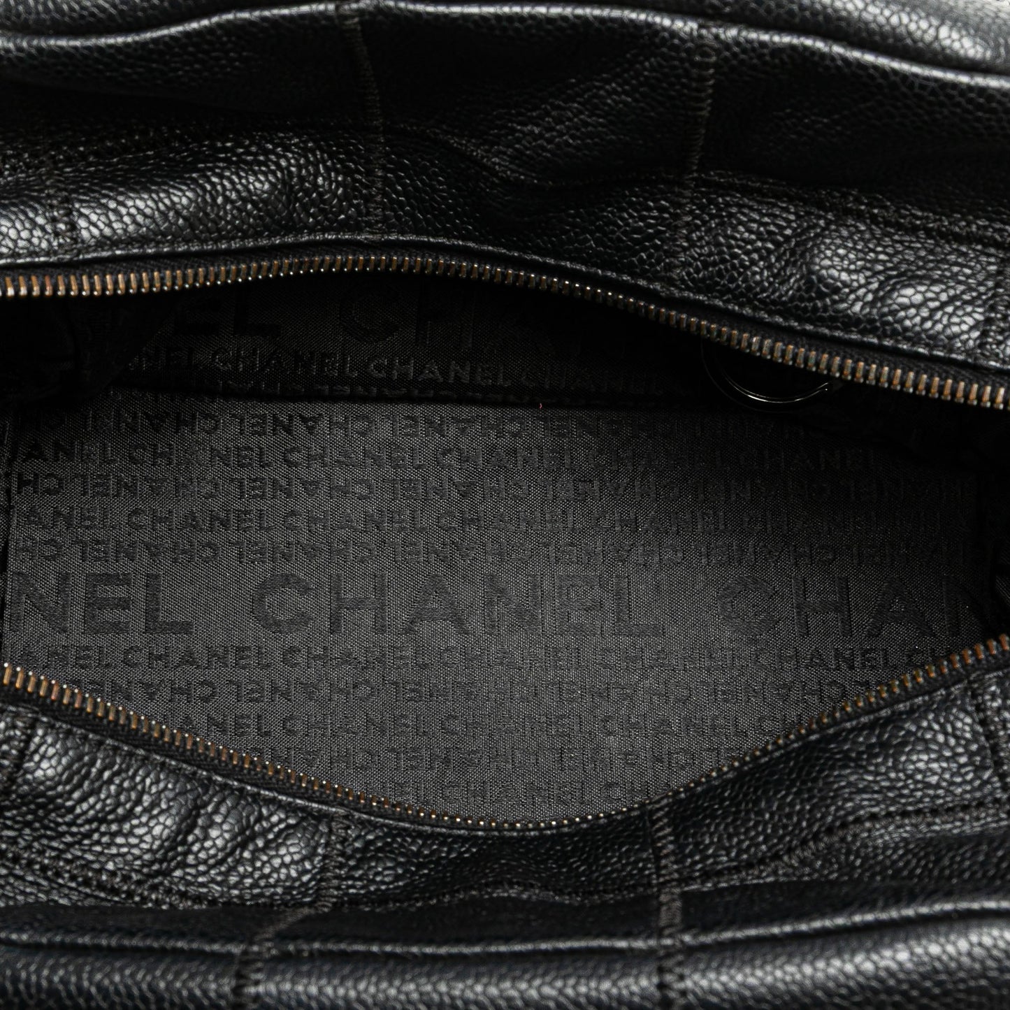 Black Chanel Small Caviar Choco Bar Shoulder Bag