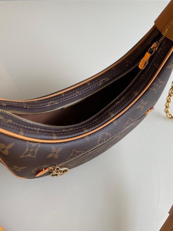 Top Quality Loop Monogram Canvas For Women, Shoulder And Crossbody Bags 9.1in/23cm Top Quality M81098