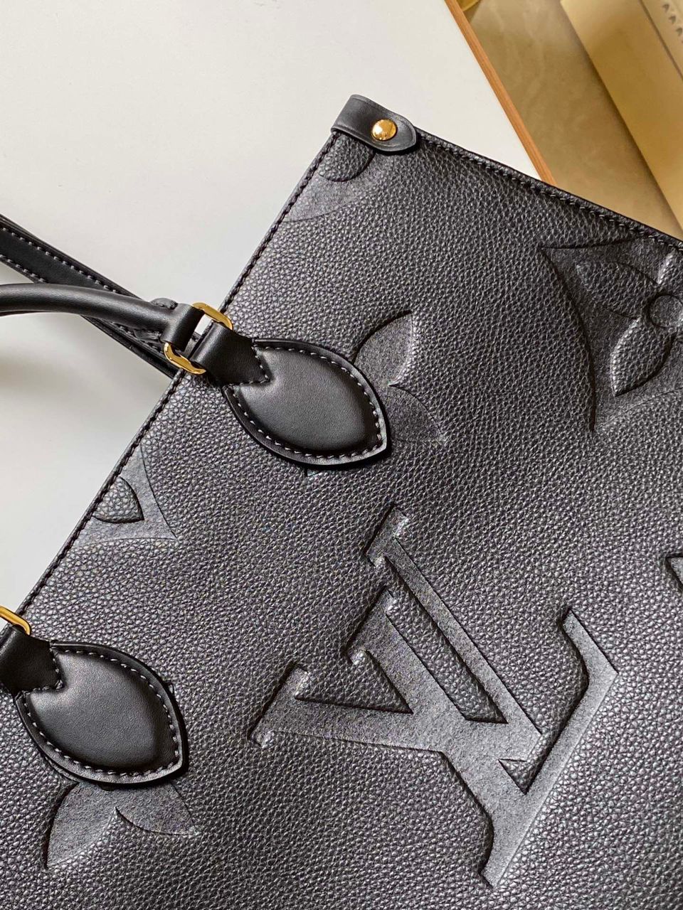Top Quality Onthego MM Monogram Empreinte Tote Bag Black For Women 35cm Top Quality M45595