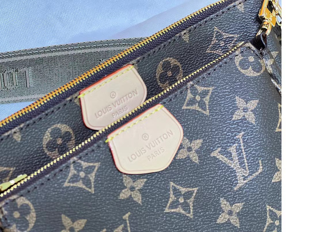 Top Quality Multi Pochette Accessoires Bags Monogram Canvas Fall/Winter Collection M44813, Kaki/Beige
