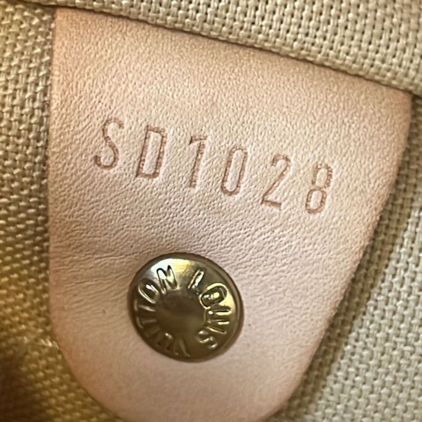 LOUIS VUITTON Speedy 30 Damier Azur Satchel Bag White