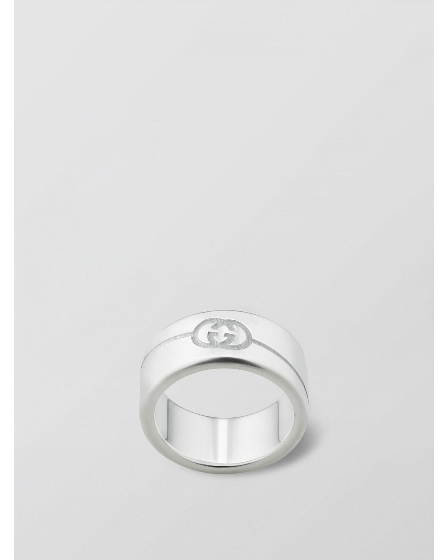 Gucci Interlocking G Silver Ring Women Jewelry