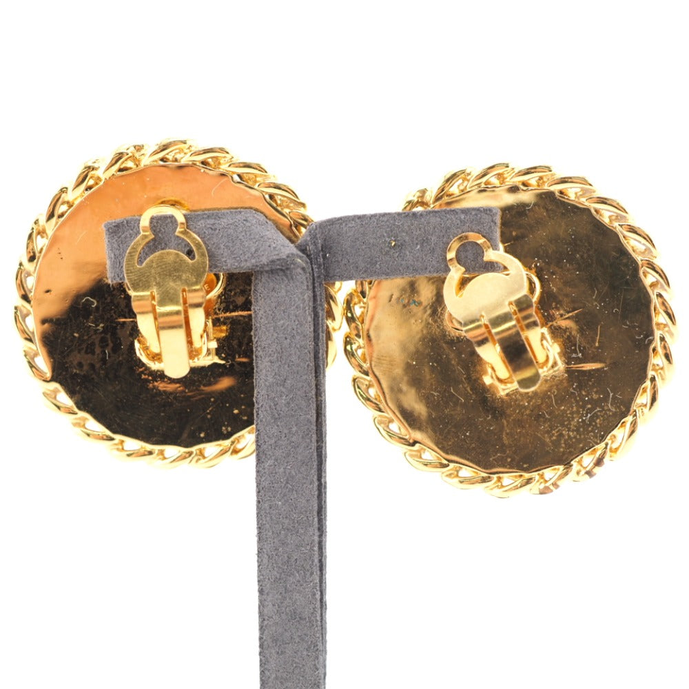 CHANEL Earring Gold Plated gold Fake pearl
