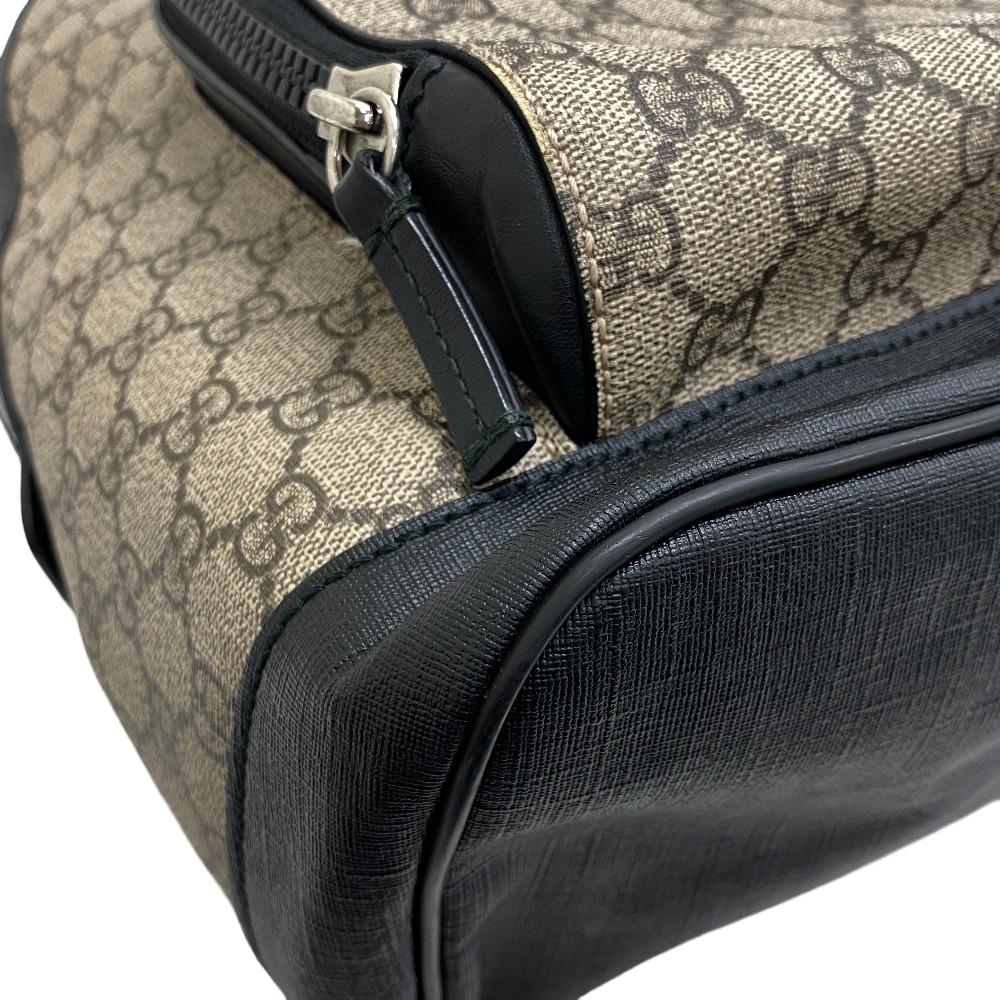 GUCCI Backpack 406370 leather beige GG Supreme Women