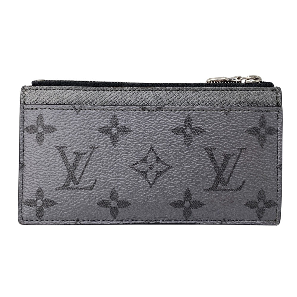 LOUIS VUITTON Coin case M30839 Taiga , Llama Silver Monogram Coin card holder mens d
