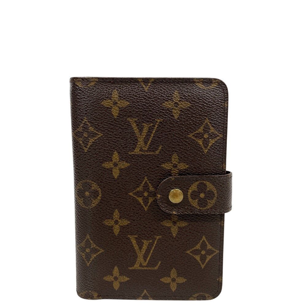 LOUIS VUITTON Bifold Wallet M61207 leather Brown Compact wallet Monogram Porto Papie Zip Women(Unisex) d