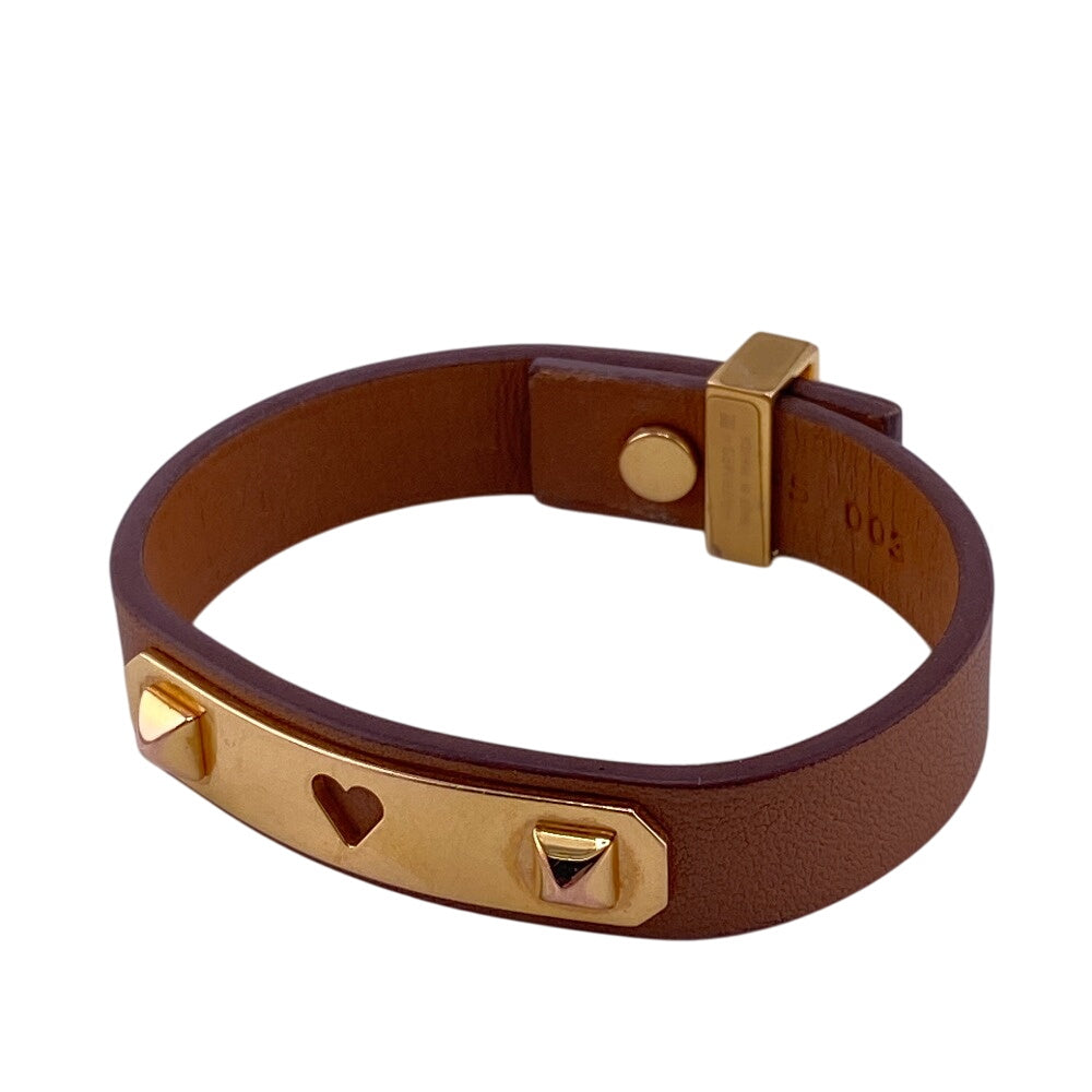 HERMES bracelet leather Brown Asdukour(Unisex) d