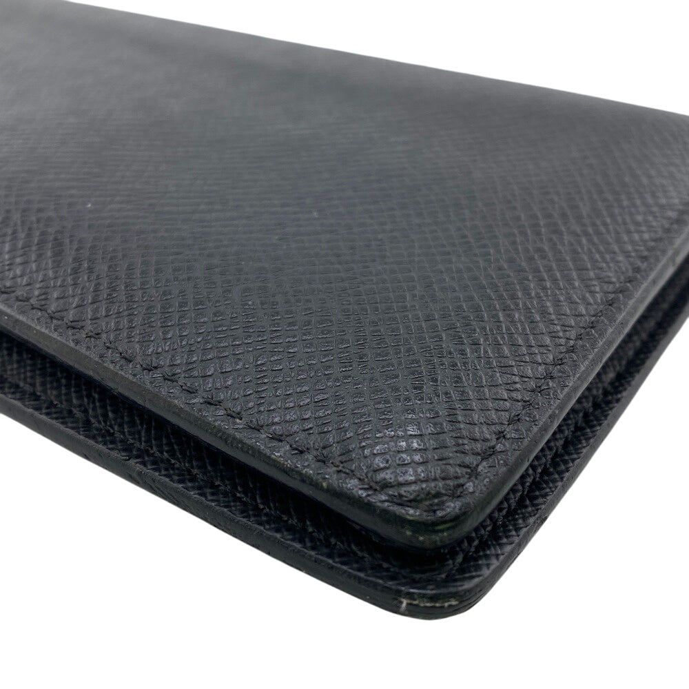 LOUIS VUITTON Long Wallet Purse M30501 leather black Taiga Portefeuille Braza