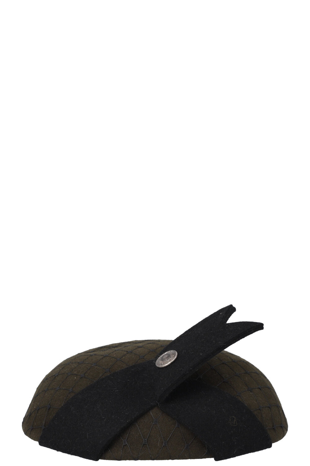 CHRISTIAN DIOR 1999 Communiste Micro Hat Wool Green