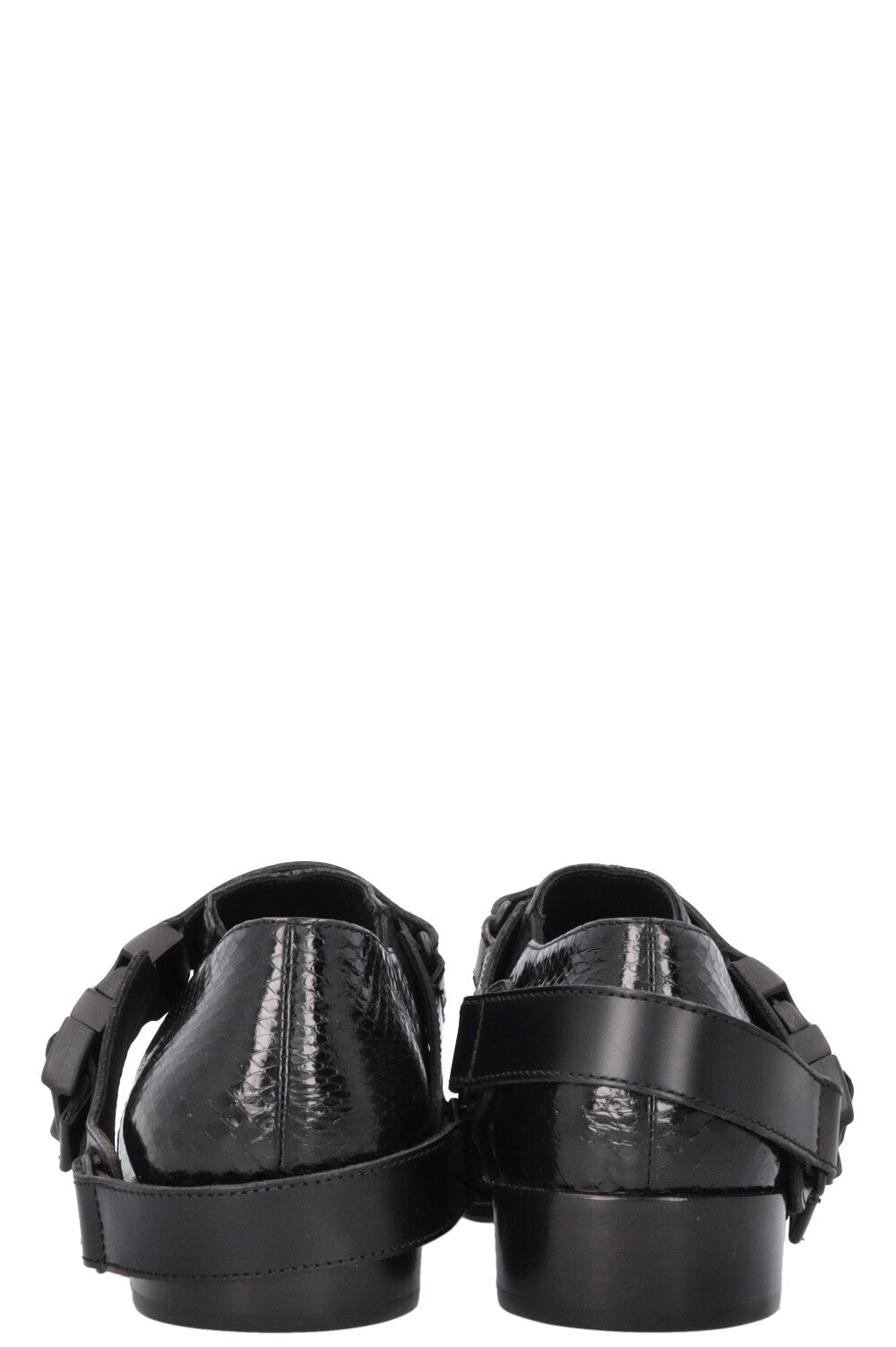 PRADA Buckle Flats Phyon Black