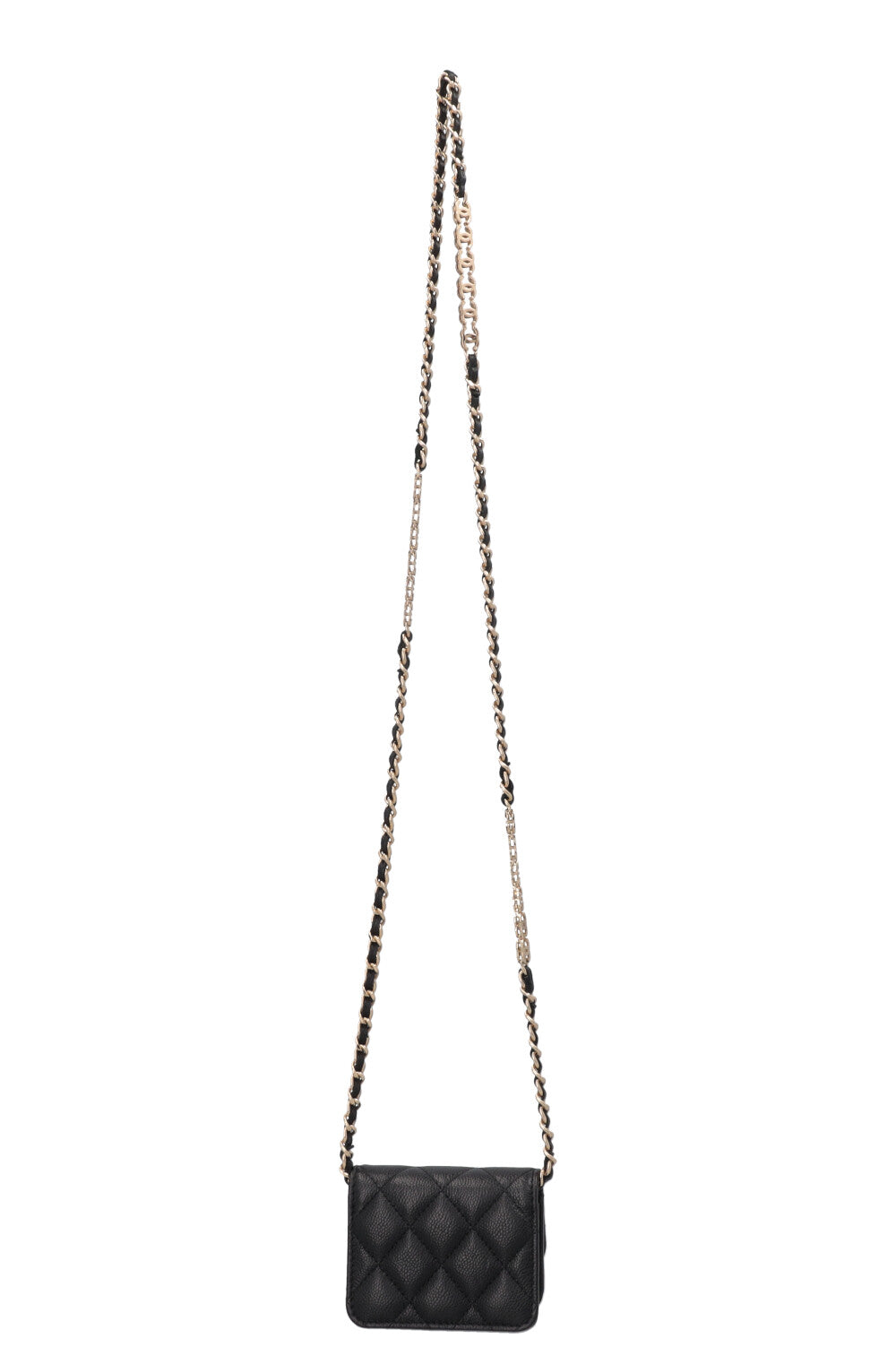 CHANEL Micro Classic Flap Bag Caviar Black