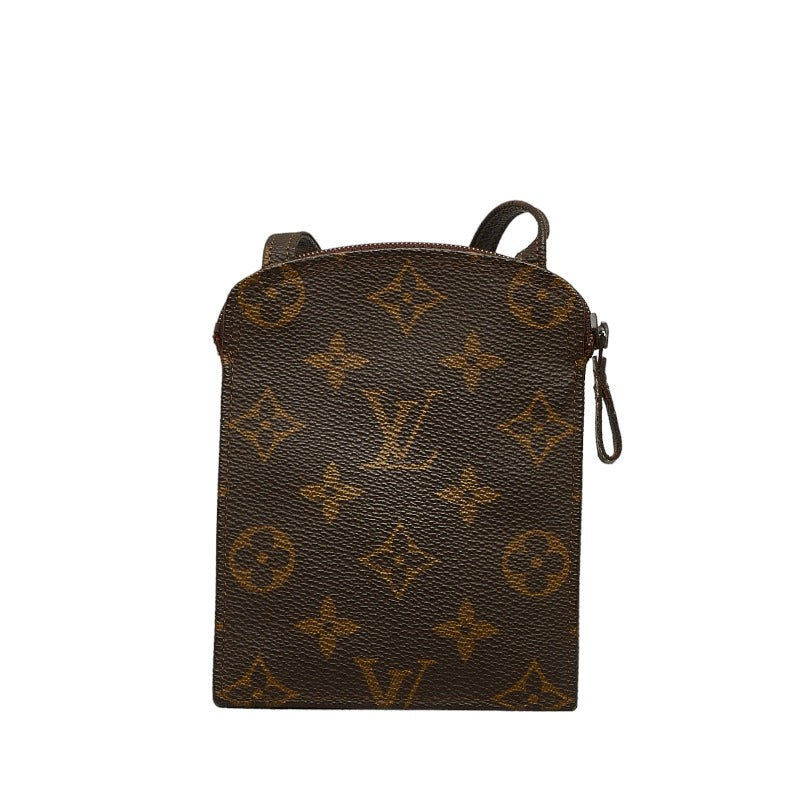 Louis Vuitton Monogram Secret Shoulder Bag Pocket M45484 Brown PVC Leather Louis Vuitton